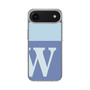 スリムプロテクションケース［ オリジナル - initial two tone - W blue ］