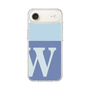 スリムプロテクションケース［ オリジナル - initial two tone - W blue ］
