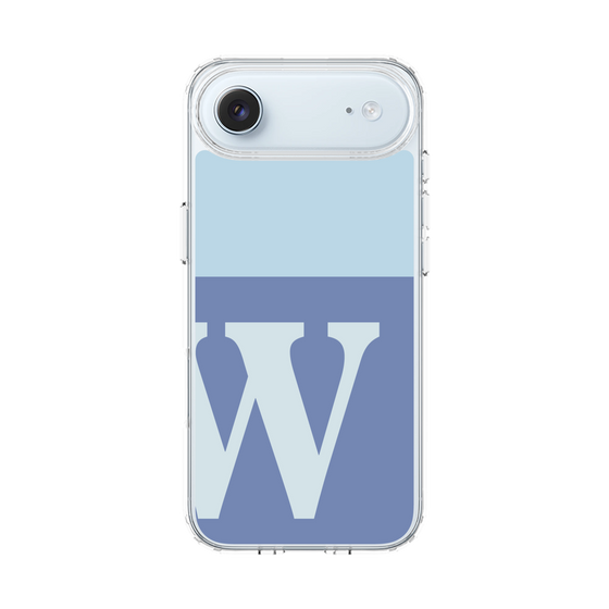 スリムプロテクションケース［ オリジナル - initial two tone - W blue ］