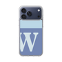 スリムプロテクションケース［ オリジナル - initial two tone - W blue ］
