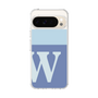 スリムプロテクションケース［ オリジナル - initial two tone - W blue ］