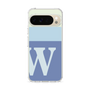 スリムプロテクションケース［ オリジナル - initial two tone - W blue ］