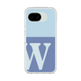 スリムプロテクションケース［ オリジナル - initial two tone - W blue ］