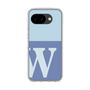 スリムプロテクションケース［ オリジナル - initial two tone - W blue ］