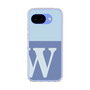 スリムプロテクションケース［ オリジナル - initial two tone - W blue ］