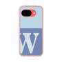 スリムプロテクションケース［ オリジナル - initial two tone - W blue ］