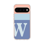 スリムプロテクションケース［ オリジナル - initial two tone - W blue ］