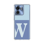 スリムプロテクションケース［ オリジナル - initial two tone - W blue ］