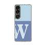 スリムプロテクションケース［ オリジナル - initial two tone - W blue ］