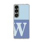 スリムプロテクションケース［ オリジナル - initial two tone - W blue ］