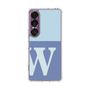 スリムプロテクションケース［ オリジナル - initial two tone - W blue ］