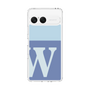 スリムプロテクションケース［ オリジナル - initial two tone - W blue ］