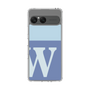 スリムプロテクションケース［ オリジナル - initial two tone - W blue ］