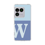 スリムプロテクションケース［ オリジナル - initial two tone - W blue ］