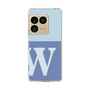 スリムプロテクションケース［ オリジナル - initial two tone - W blue ］