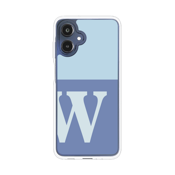 スリムプロテクションケース［ オリジナル - initial two tone - W blue ］