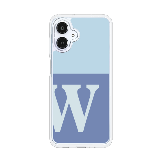 スリムプロテクションケース［ オリジナル - initial two tone - W blue ］