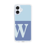 スリムプロテクションケース［ オリジナル - initial two tone - W blue ］