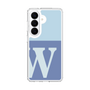 スリムプロテクションケース［ オリジナル - initial two tone - W blue ］