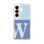 スリムプロテクションケース［ オリジナル - initial two tone - W blue ］