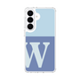スリムプロテクションケース［ オリジナル - initial two tone - W blue ］