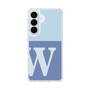スリムプロテクションケース［ オリジナル - initial two tone - W blue ］