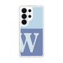 スリムプロテクションケース［ オリジナル - initial two tone - W blue ］