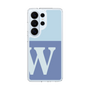 スリムプロテクションケース［ オリジナル - initial two tone - W blue ］