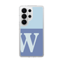 スリムプロテクションケース［ オリジナル - initial two tone - W blue ］