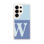 スリムプロテクションケース［ オリジナル - initial two tone - W blue ］
