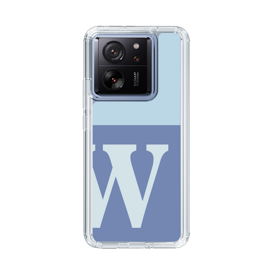 スリムプロテクションケース［ オリジナル - initial two tone - W blue ］