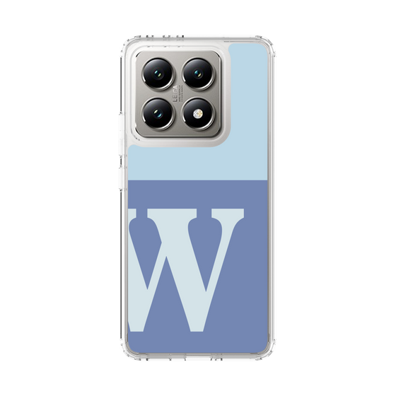 スリムプロテクションケース［ オリジナル - initial two tone - W blue ］