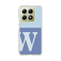 スリムプロテクションケース［ オリジナル - initial two tone - W blue ］