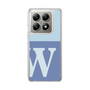 スリムプロテクションケース［ オリジナル - initial two tone - W blue ］