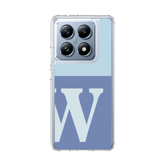 スリムプロテクションケース［ オリジナル - initial two tone - W blue ］