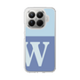 スリムプロテクションケース［ オリジナル - initial two tone - W blue ］