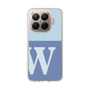 スリムプロテクションケース［ オリジナル - initial two tone - W blue ］