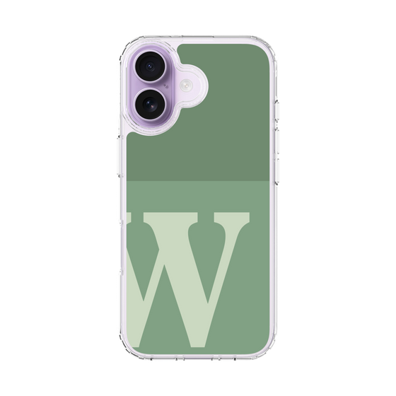 スリムプロテクションケース［ オリジナル - initial two tone - W green ］