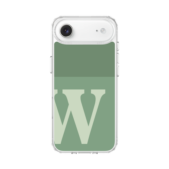 スリムプロテクションケース［ オリジナル - initial two tone - W green ］