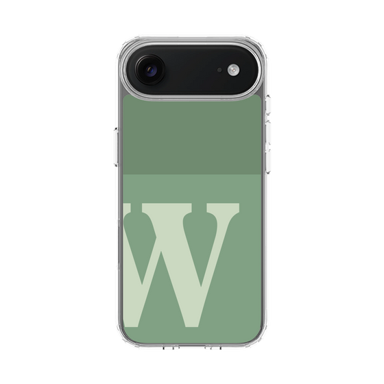 スリムプロテクションケース［ オリジナル - initial two tone - W green ］