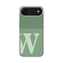 スリムプロテクションケース［ オリジナル - initial two tone - W green ］