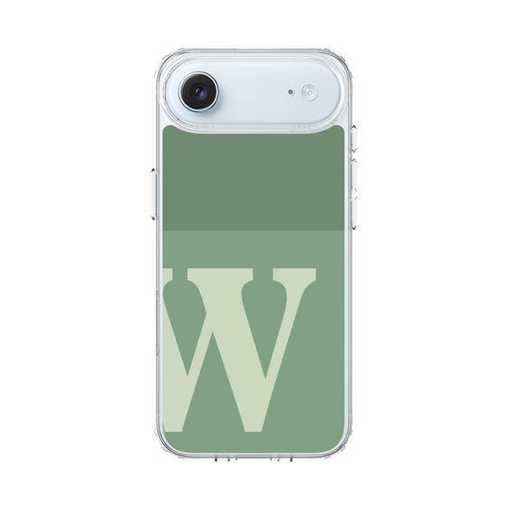 スリムプロテクションケース［ オリジナル - initial two tone - W green ］