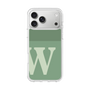 スリムプロテクションケース［ オリジナル - initial two tone - W green ］