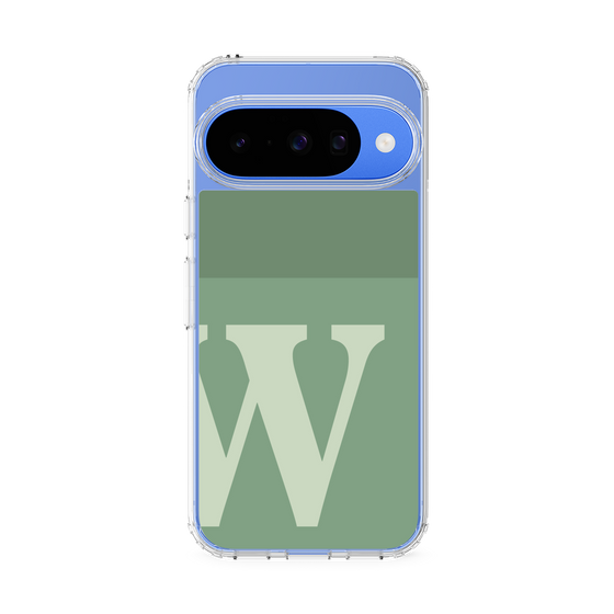 スリムプロテクションケース［ オリジナル - initial two tone - W green ］