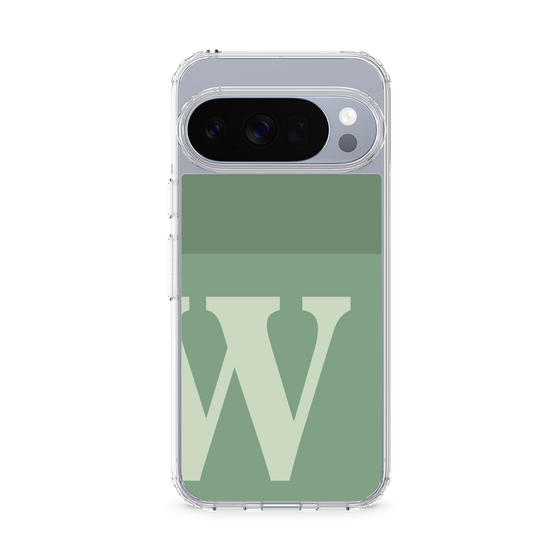 スリムプロテクションケース［ オリジナル - initial two tone - W green ］