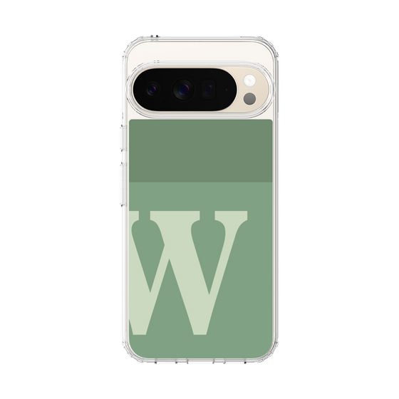 スリムプロテクションケース［ オリジナル - initial two tone - W green ］
