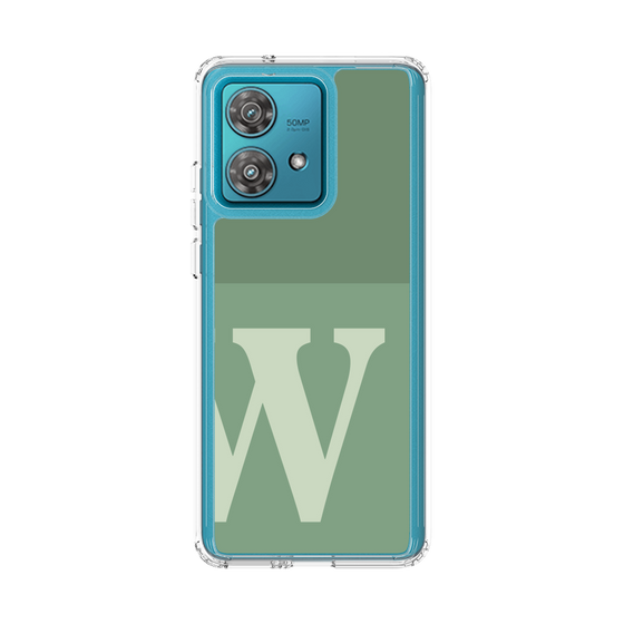 スリムプロテクションケース［ オリジナル - initial two tone - W green ］