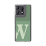 スリムプロテクションケース［ オリジナル - initial two tone - W green ］