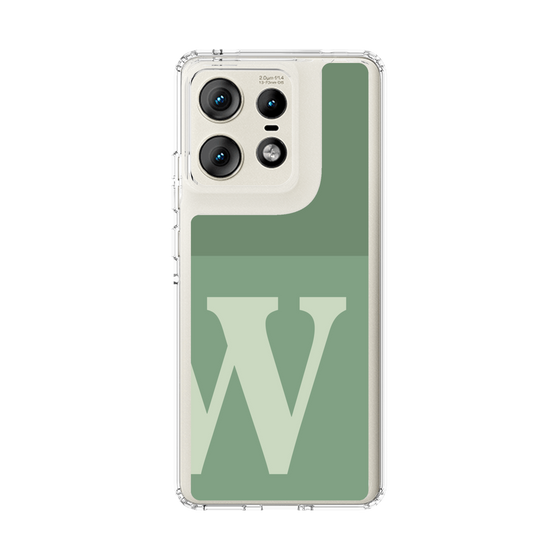 スリムプロテクションケース［ オリジナル - initial two tone - W green ］