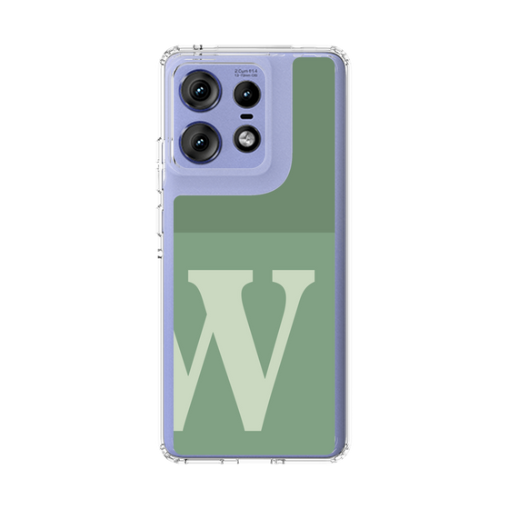 スリムプロテクションケース［ オリジナル - initial two tone - W green ］